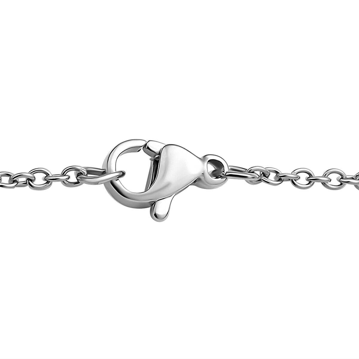 Elephant Face Pendant with Chain (Size 20) in Platinum Overlay Sterling Silver, Silver Wt. 6.28 Gms