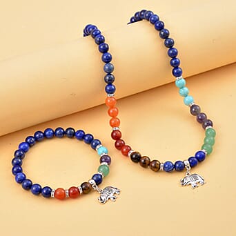 https://tjcuk.sirv.com/Products/41/6/4166526/Set-of-2-Multi-Gemstones-7-Chakras-Elephant-Motif-Necklace-Size-18-2-E_4166526_1.jpg?w=342&h=342