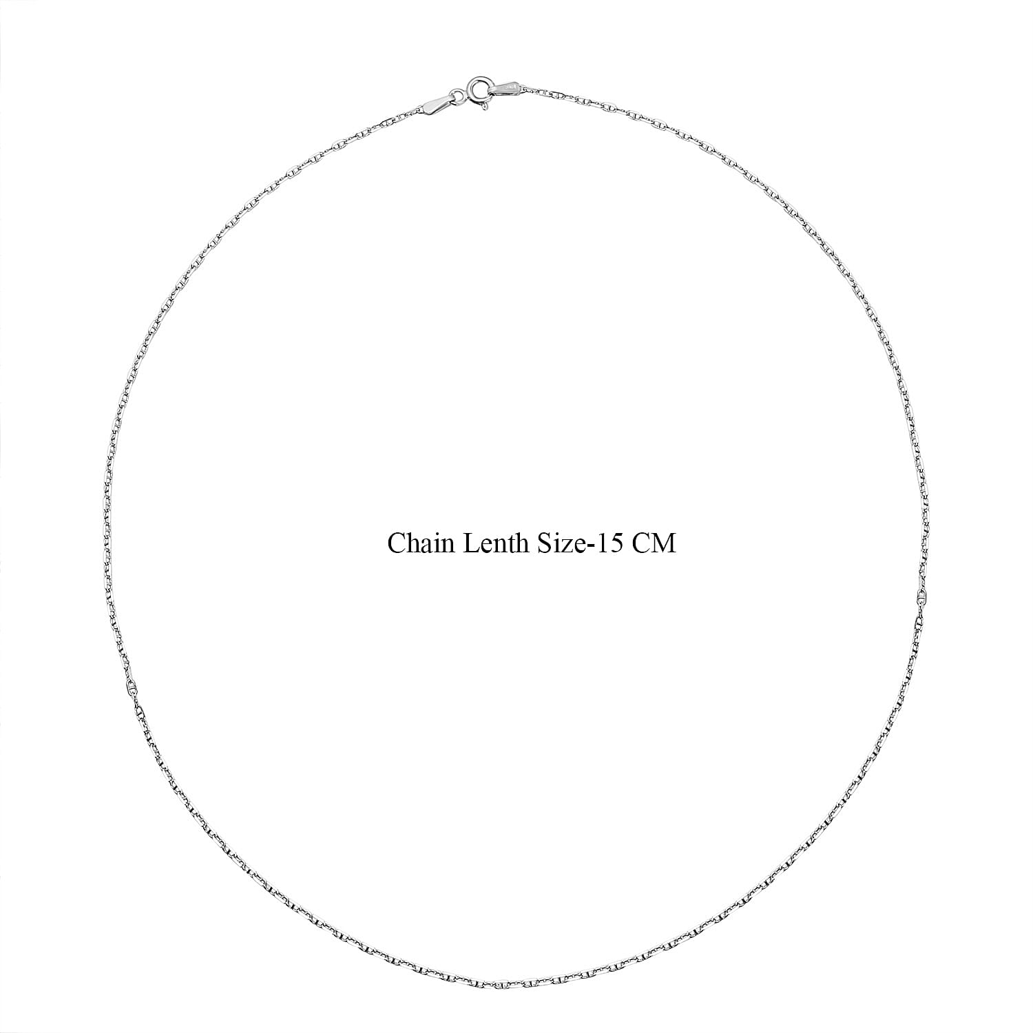 Set of 2 Sterling Silver Chains Rolo and Anchor (Size 18)