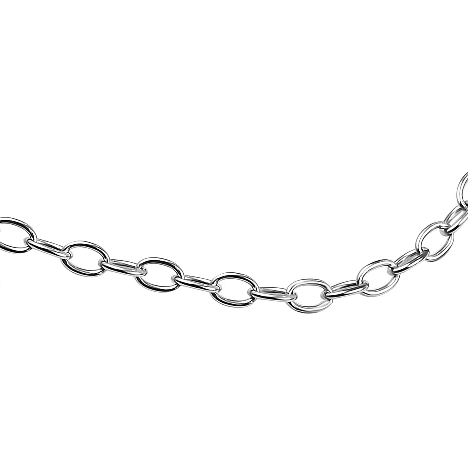 Set of 2 Sterling Silver Chains Rolo and Anchor (Size 18)