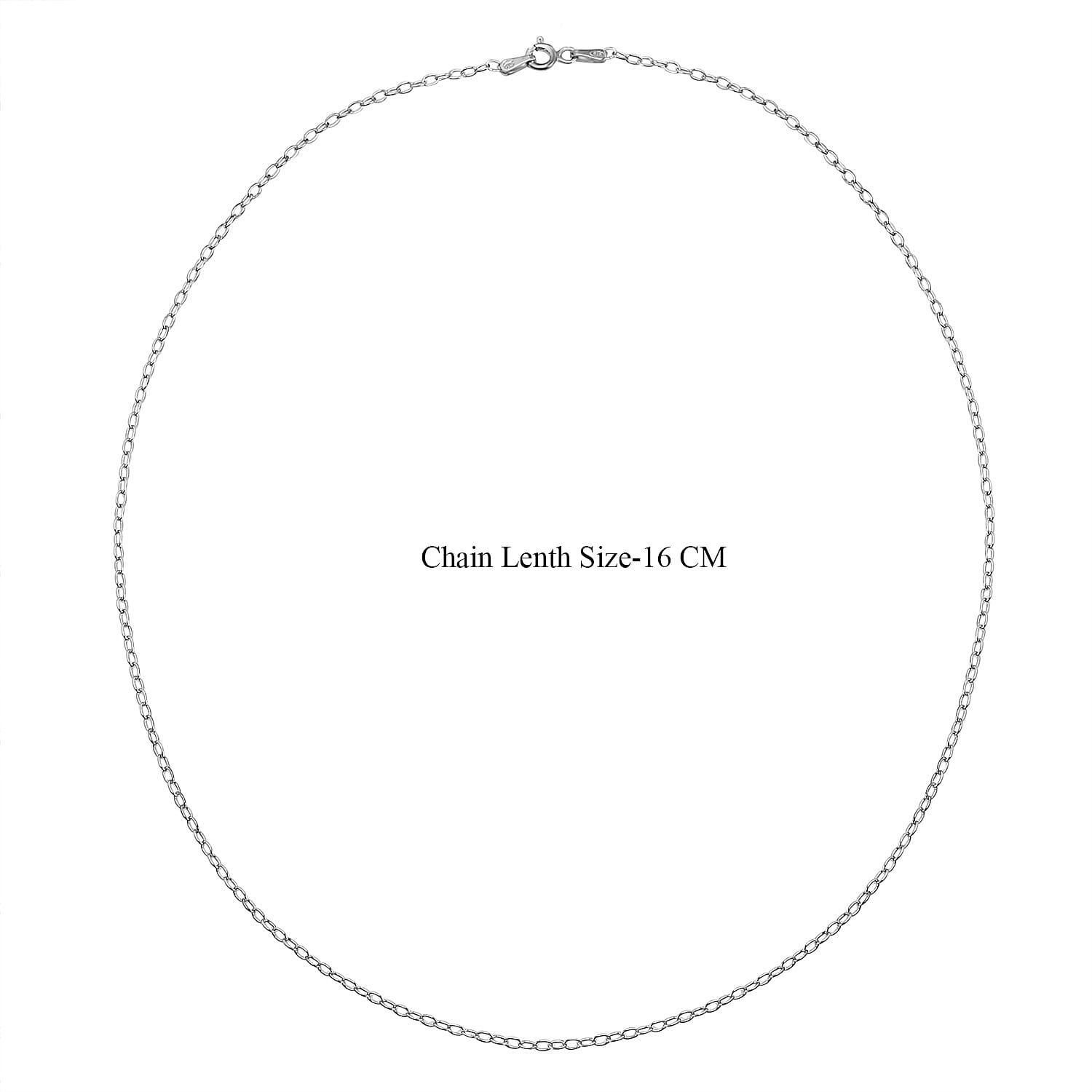 Set of 2 Sterling Silver Chains Rolo and Anchor (Size 18)