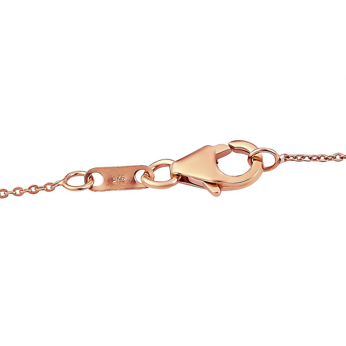 Pink Sapphire Heart Pendant with Chain (Size 20) in 18K Rose Gold Vermeil Plated Sterling Silver 1.35 Ct.