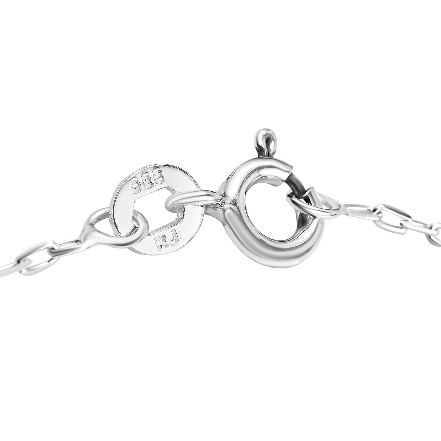 Set of 2 - Sterling Silver Diamond Cut Long Curb Link Chain (Size 18) with Spring Ring Clasp