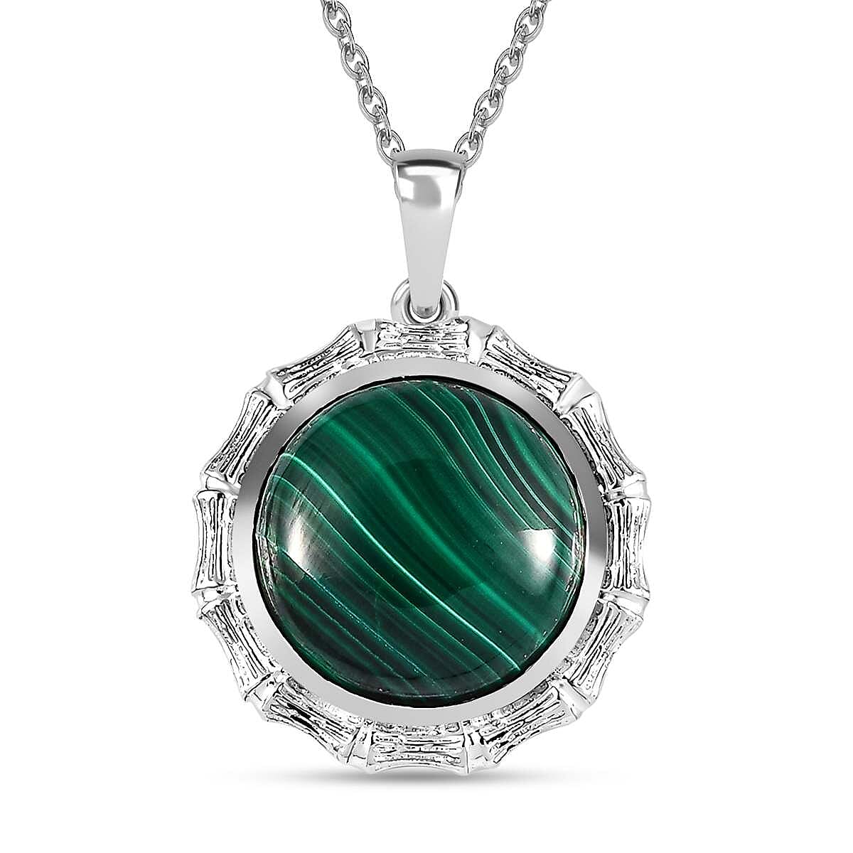 Malachite pendant - silver hotsell 925