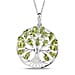 4.25 Ct. Citrine Tree of Life Pendant in Sterling Silver With Chain (Size 20)
