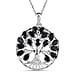 4.25 Ct. Citrine Tree of Life Pendant in Sterling Silver With Chain (Size 20)