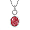Ruby Zoisite Pendant with Chain (Size 20) in Platinum Overlay Sterling Silver 2.50 Ct.