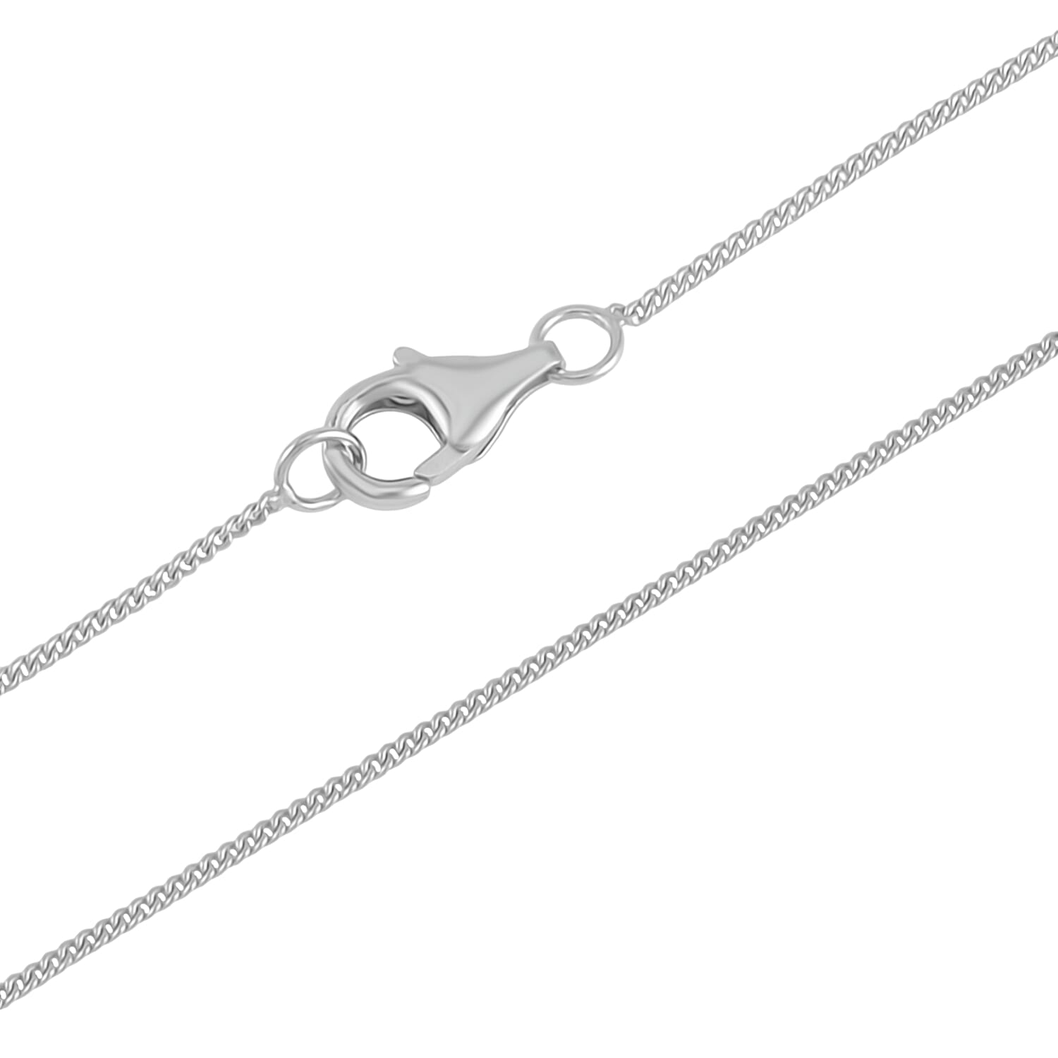 D'Joy White Baroque Pearl Pendant with Chain (Size 18) in Rhodium Overlay Sterling Silver 40.00 Ct.