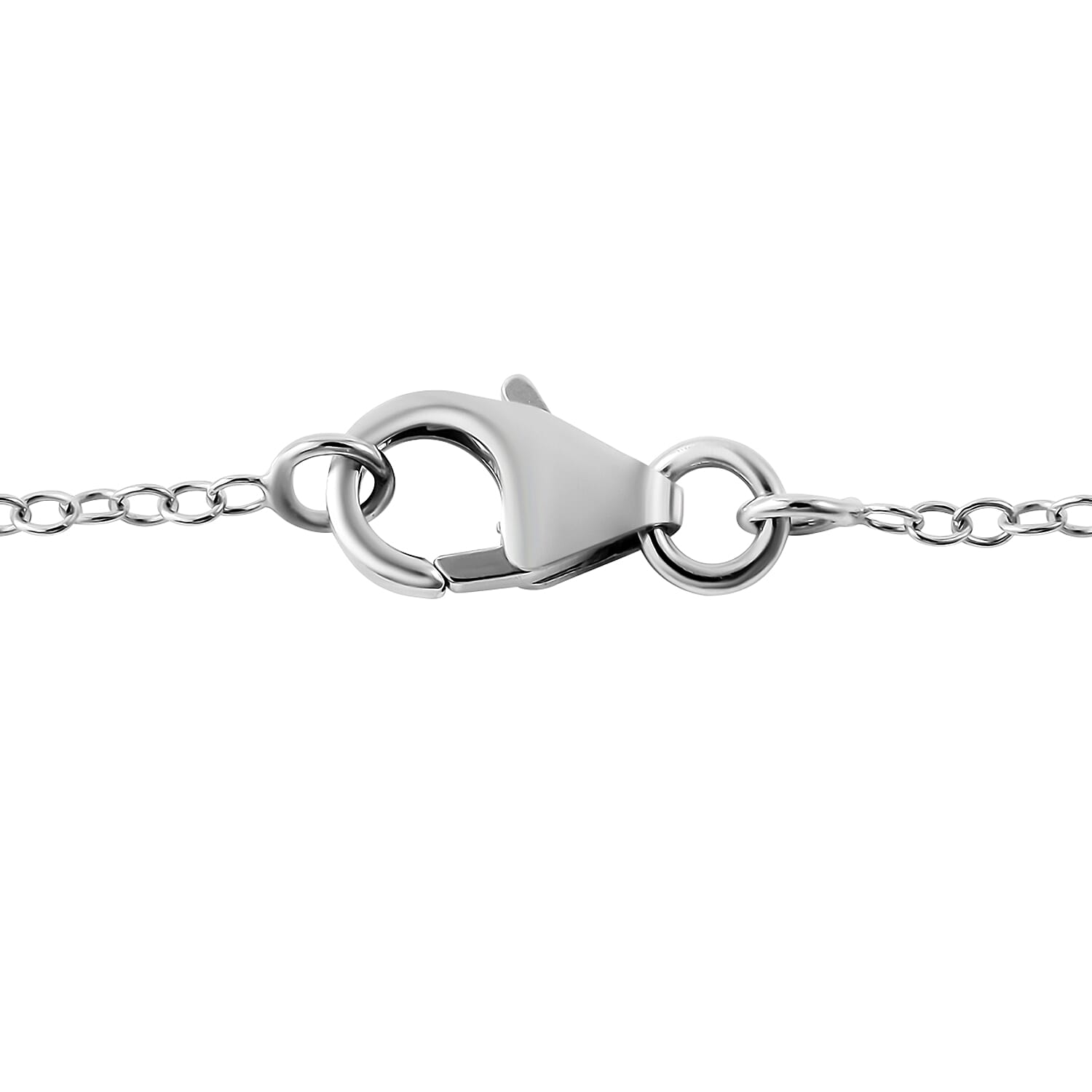 Lucy Q Air Drip Filigree Collection - Rhodium Overlay Sterling Silver Pendant with Chain (Size - 18-22-26)