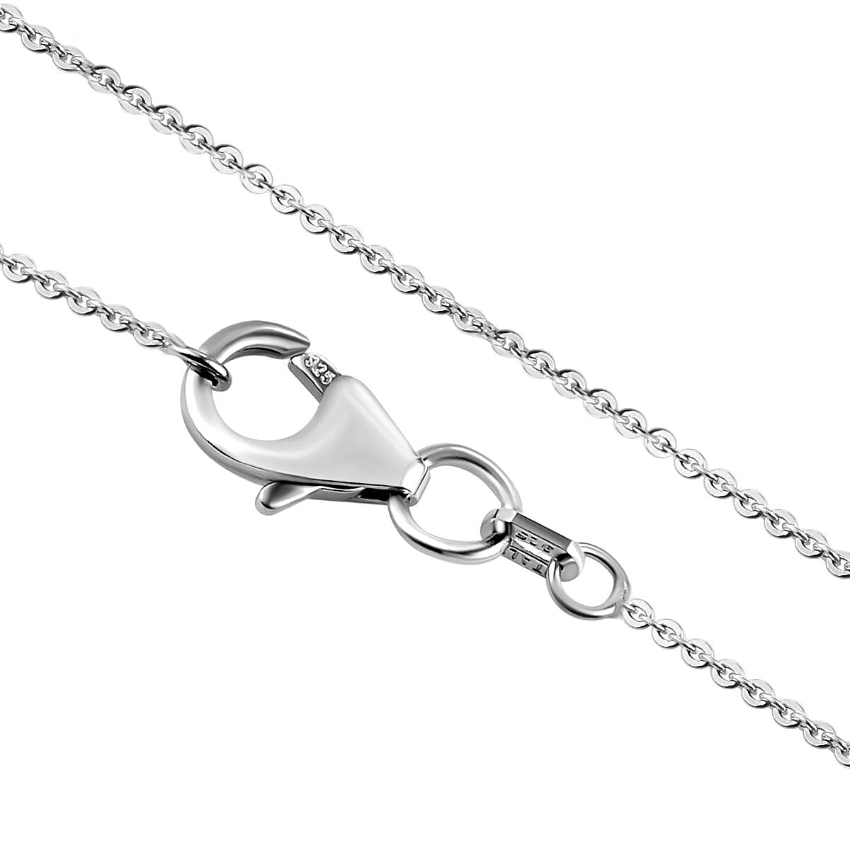 GP White Diamond and Black Diamond Dolphin Pendant with Chain (Size 20) in Platinum Overlay Sterling Silver 0.28 Ct.