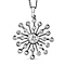 Moissanite Pendant with Chain (Size 20) in Platinum Overlay Sterling Silver 1.49 Ct, Silver Wt. 5.30 Gms