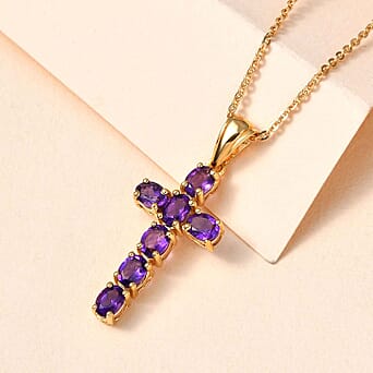 https://tjcuk.sirv.com/Products/42/0/4202880/African-Amethyst-Cross-Pendant-with-Chain-(Size-20-Inch)-in-Vermeil-YG_4202880_2.jpg?w=342&h=342