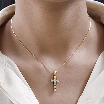 https://tjcuk.sirv.com/Products/42/0/4203290/Ethiopian-Opal-Cross-Pendant-with-Chain-(Size-20-Inch)-in-18K-Vermeil-_4203290_1.jpg?w=342&h=342