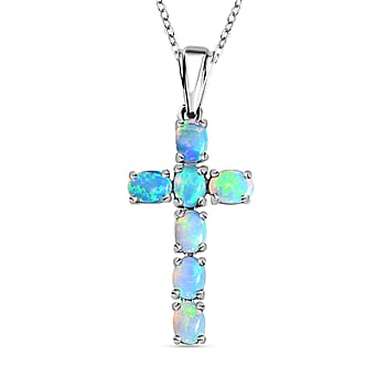 https://tjcuk.sirv.com/Products/42/0/4203291/Ethiopian-Opal-Cross-Pendant-with-Chain-(Size-20-Inch)-in-Platinum-Ove_4203291.jpg?w=342&h=342