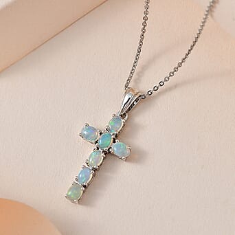 https://tjcuk.sirv.com/Products/42/0/4203291/Ethiopian-Opal-Cross-Pendant-with-Chain-(Size-20-Inch)-in-Platinum-Ove_4203291_2.jpg?w=342&h=342