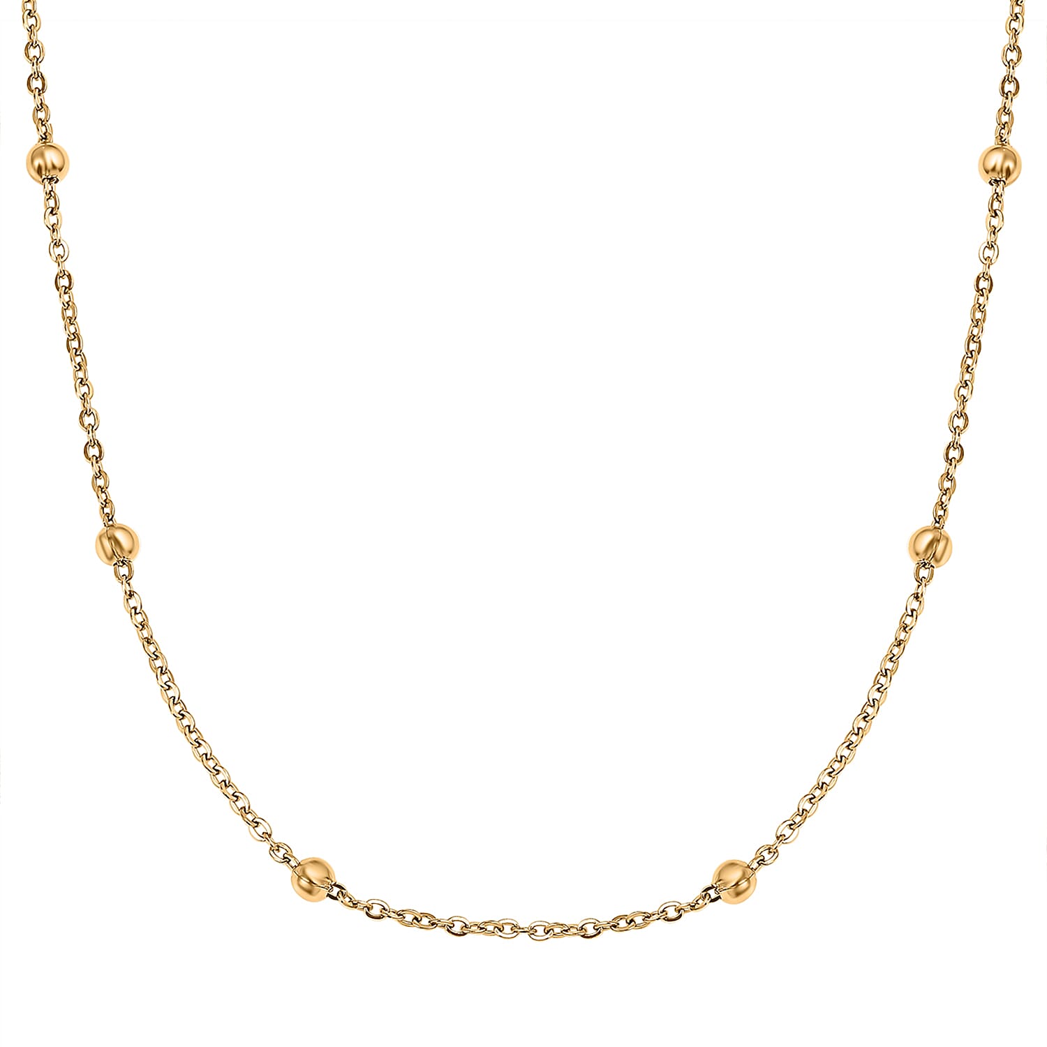 Set of 2 -  NecklaceE Pure White Stainless Steel