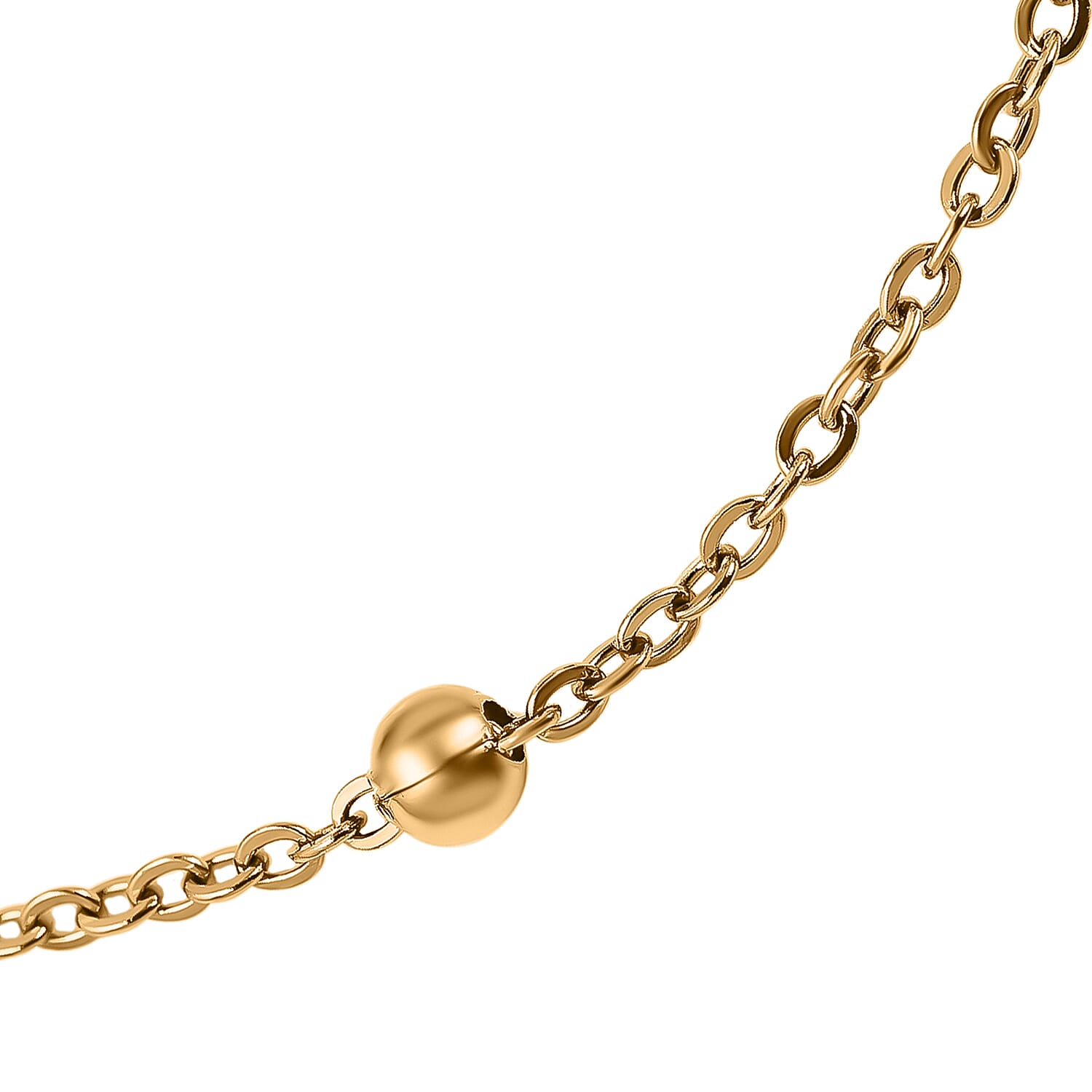 Set of 2 -  NecklaceE Pure White Stainless Steel