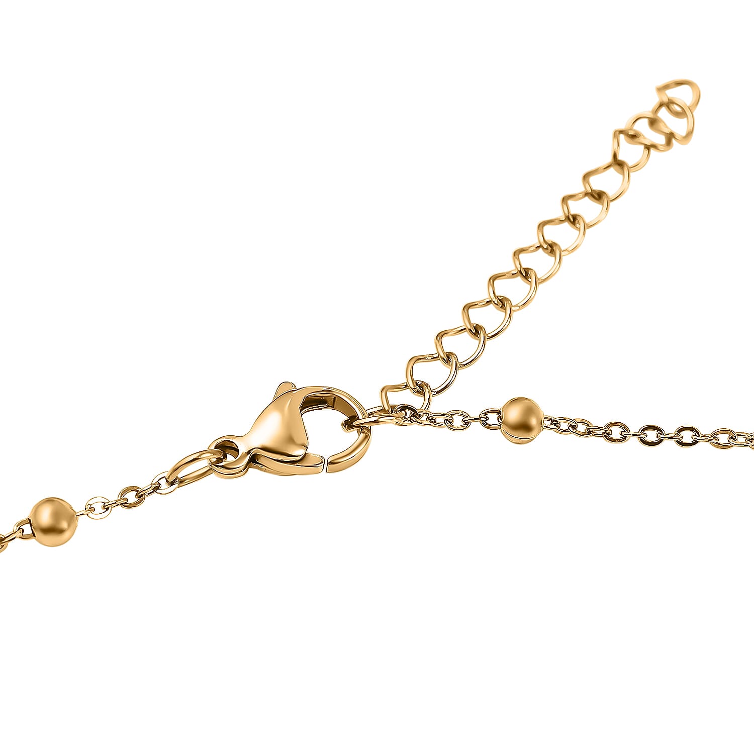 Set of 2 -  NecklaceE Pure White Stainless Steel