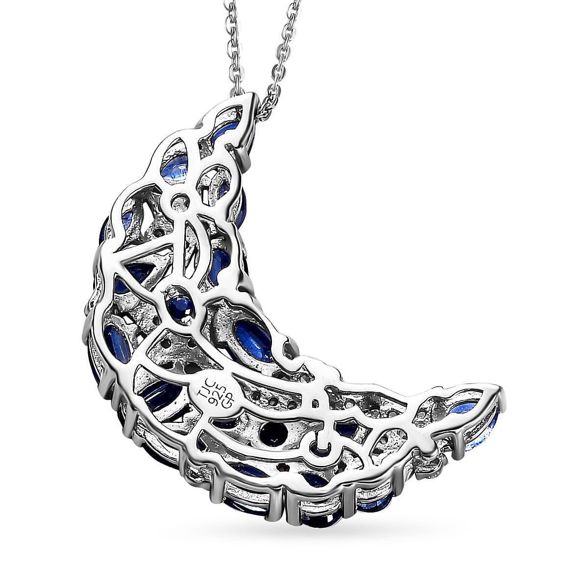 GP Celestial Dream Collection - Kashmir Kyanite Pendant with Chain (Size 20) in Platinum Overlay Sterling Silver 4.34 Ct. GP Celestial Dream Collection - Kashmir Kyanite Pendant with Chain (Size 20) in Platinum Overlay Sterling Silver 4.34 Ct.