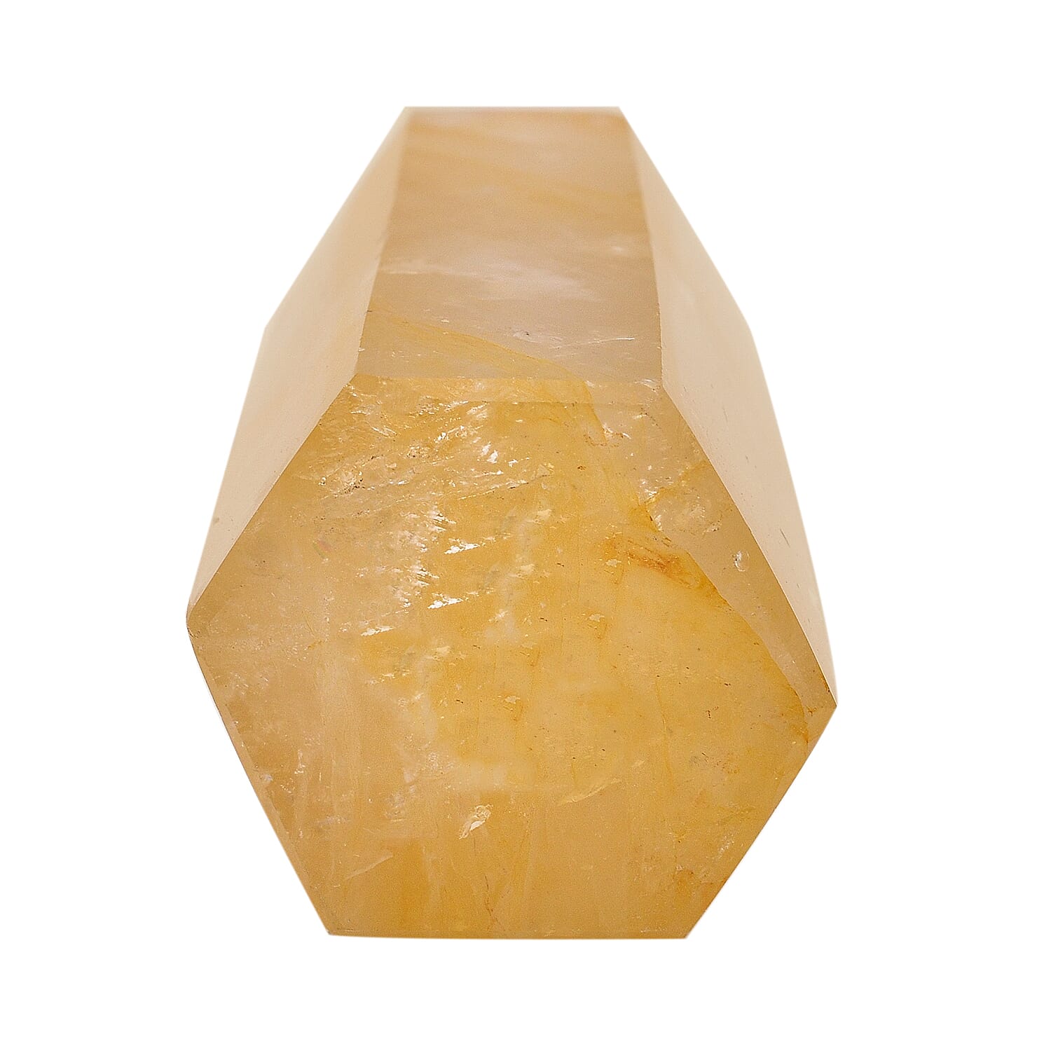 Tucson Rare Finds - Natural Polished Hematoid Golden Crystal Quartz Point Figurine - 2250 Ct.