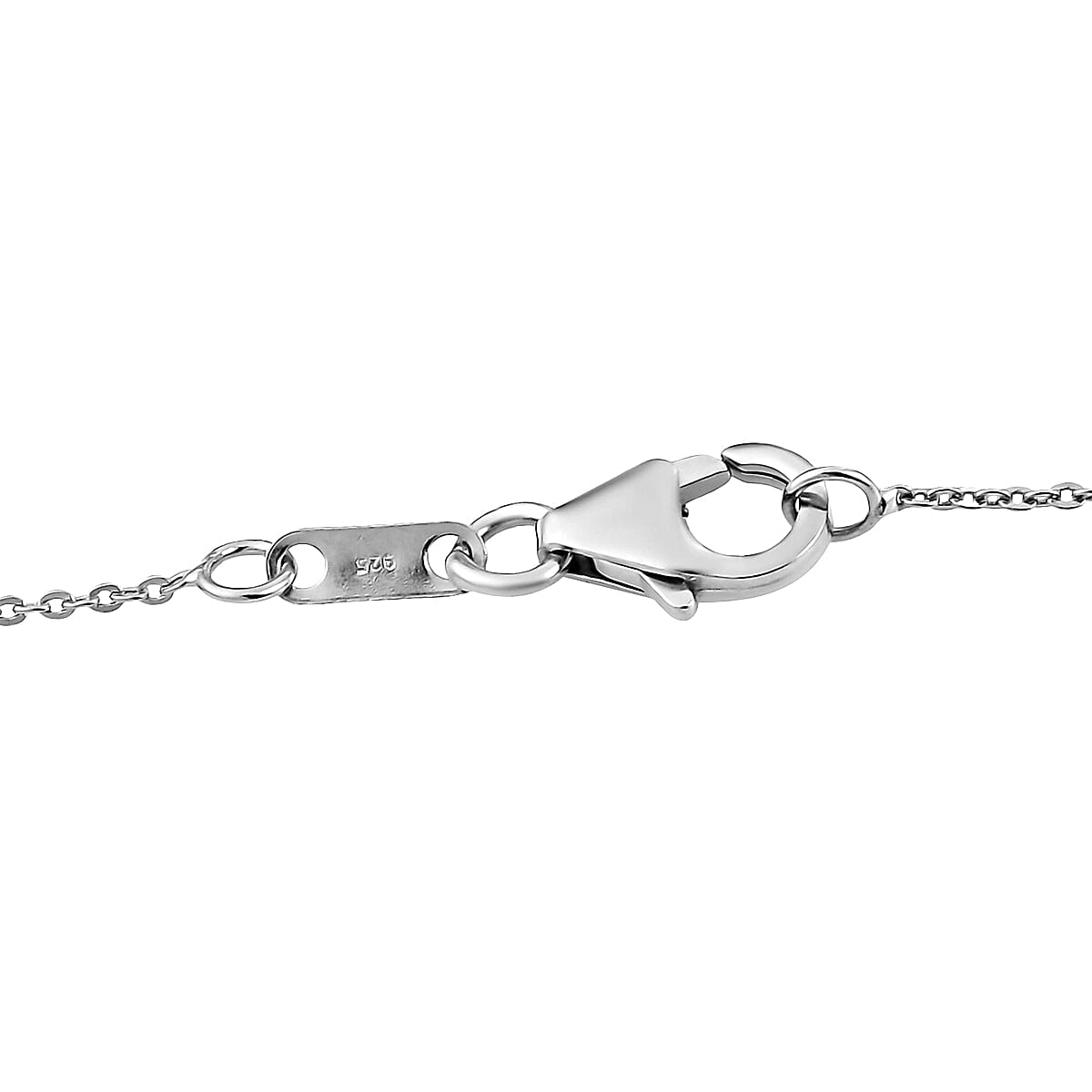 Moissanite Key of Love Pendant with Chain (Size 20) in Platinum Overlay Sterling Silver 1.57 Ct.