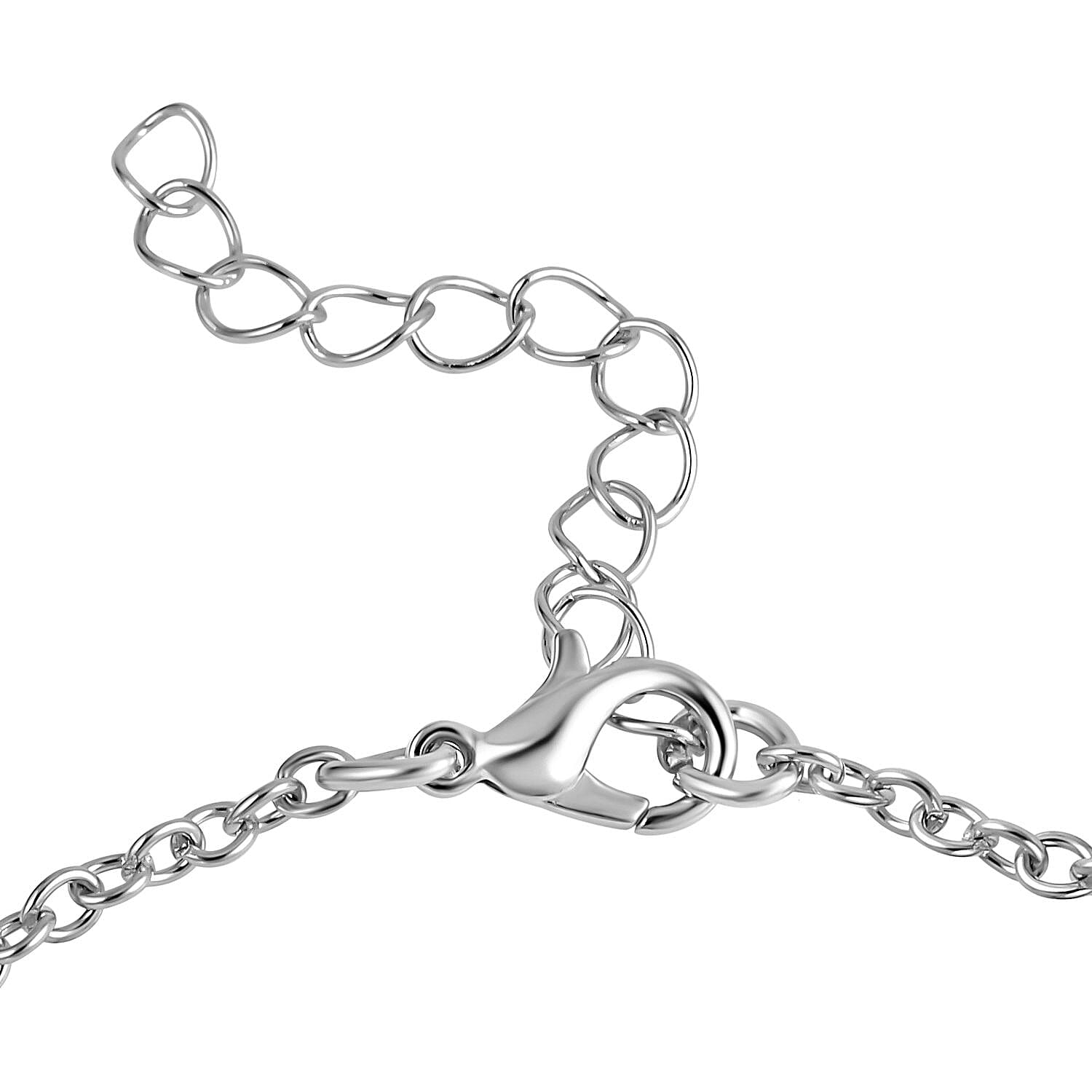 3 Piece Set - White Austrian Crystal Necklace, Bracelet and Earrings with Jewellery Box in Silver Tone