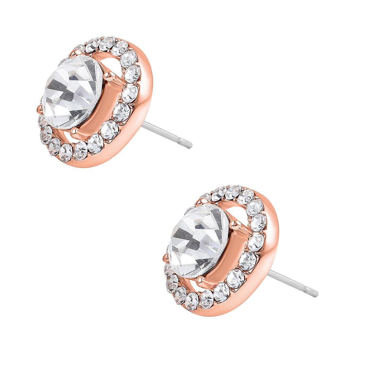 Christmas Gift -3 Piece Set - White Crystal Necklace, Bracelet and Earrings with Jewellery Box