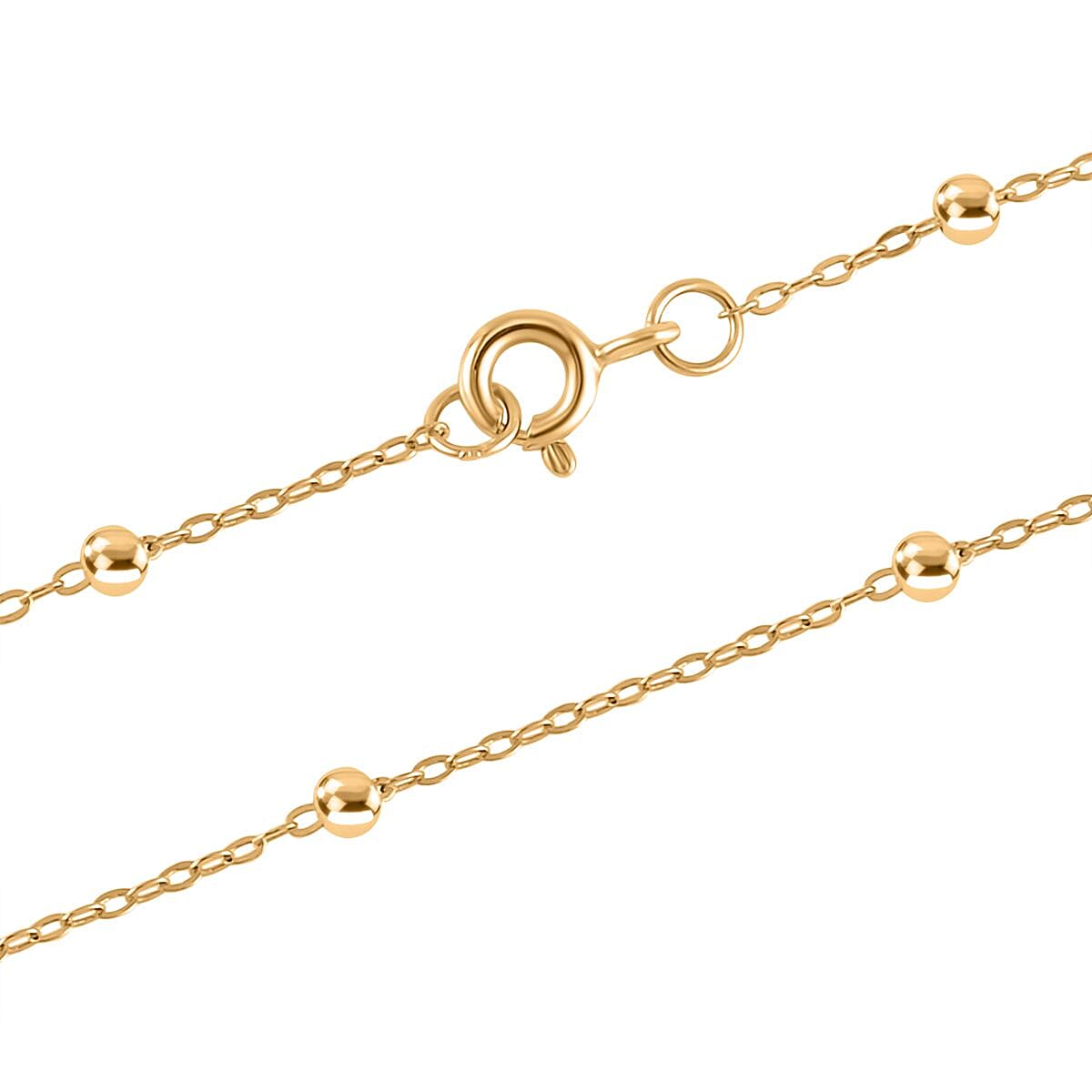 5th Avenue Closeout - Multi Colour Baroque Pearl Pendant with Station Chain (Size - 20 ) in Gold Overlay Sterling Silver