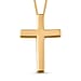 Waterproof Heart Pendant with Chain (Size 20) in 18K Vermeil Yellow Gold Plating Sterling Silver Wt. 5.8 Gms