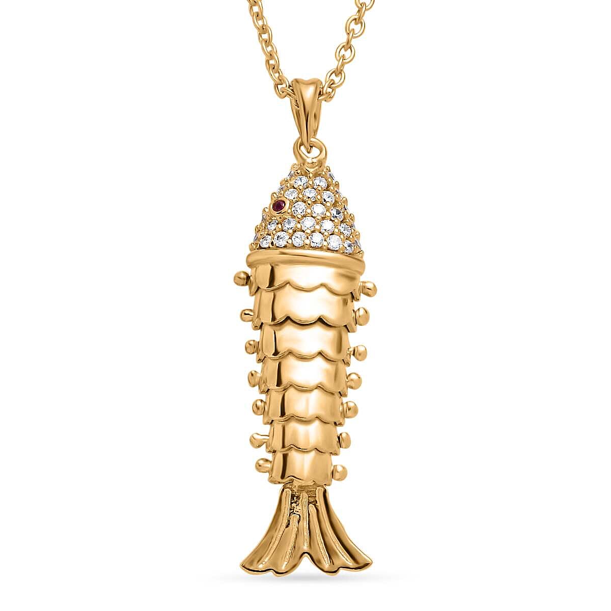 Vicenza Closeout - Pendant in Gold Overlay Sterling Silver with Free Chain (Size 20)