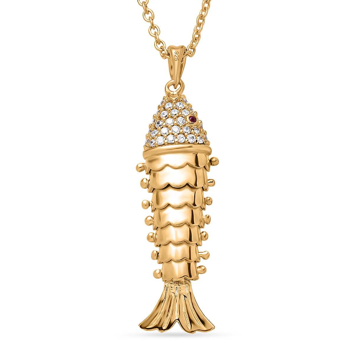 Vicenza Closeout - Pendant in Gold Overlay Sterling Silver with Free Chain (Size 20)