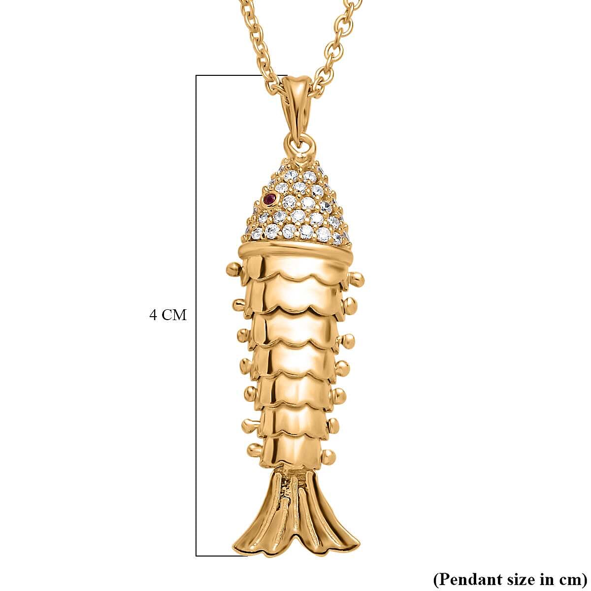 Vicenza Closeout - Pendant in Gold Overlay Sterling Silver with Free Chain (Size 20)