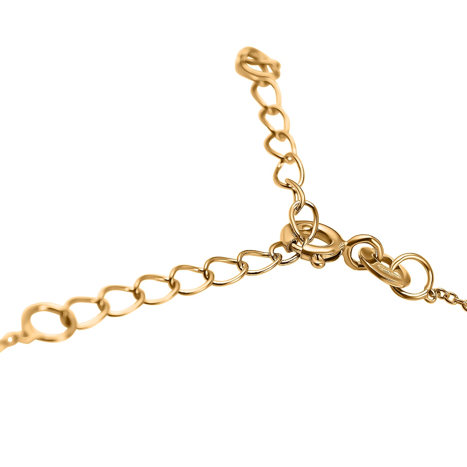 Diamond Pendant with Chain (Size 20) in 18K Vermeil YG Plated Sterling Silver 0.33 Ct