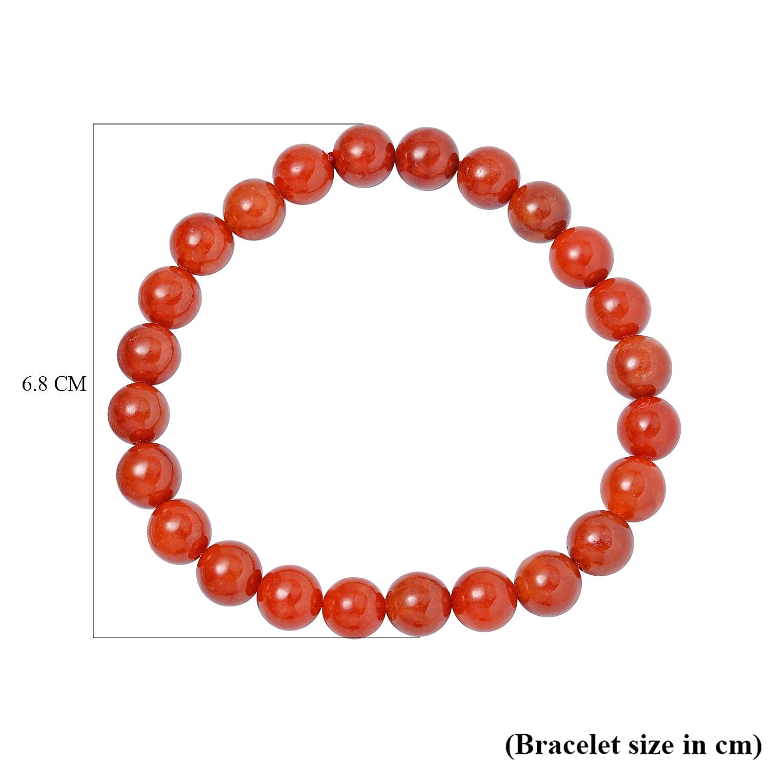 One Time Deal- AAA Red Jade Beads Bracelet and Hoop Earrings in Rhodium Overlay Sterling Silver 128.50 Ct
