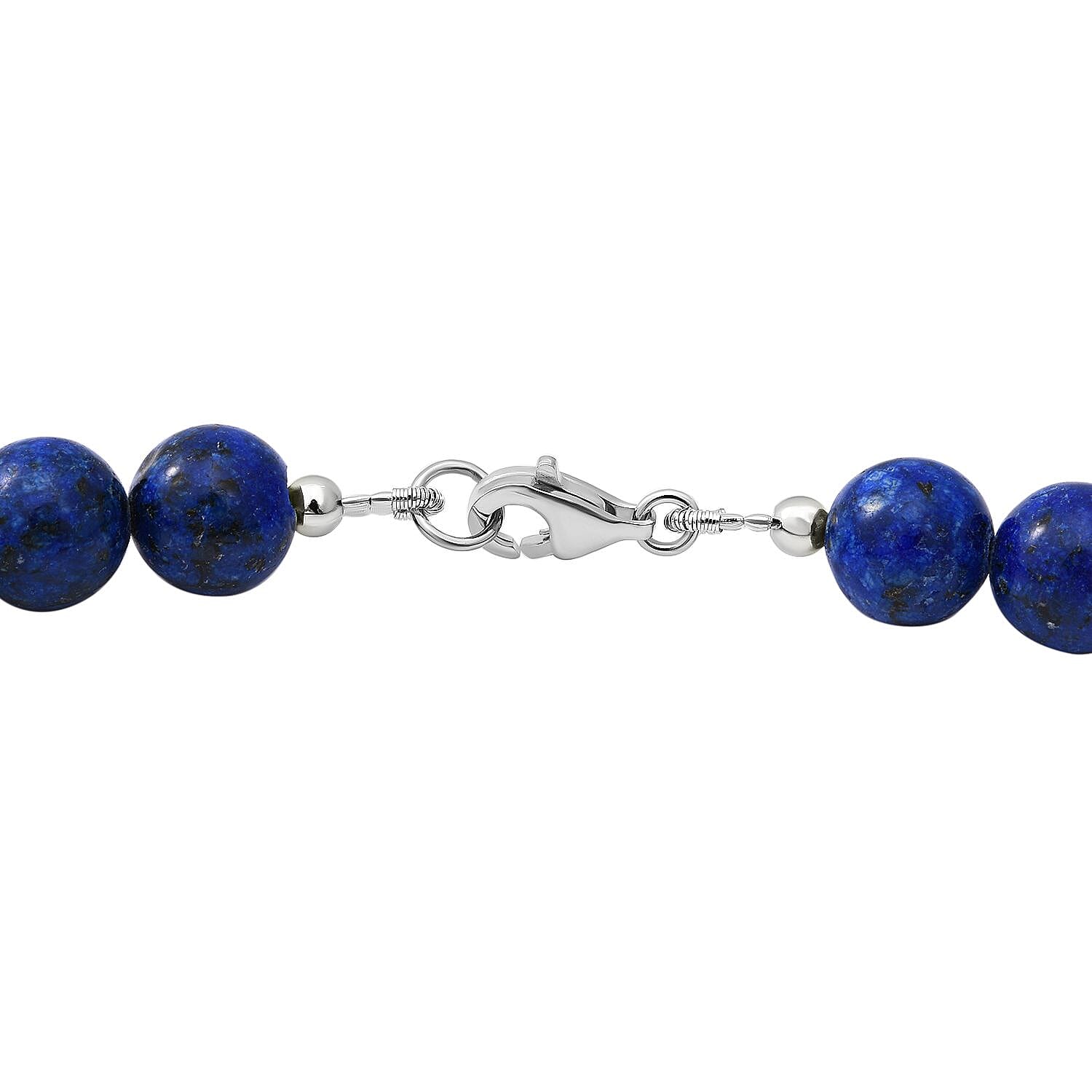 Set of 2 - Finest of Badakhshan Lapis Lazuli Beads Necklace and Bracelet in Sterling Silver 300 Carats