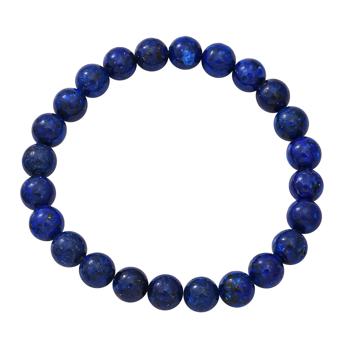 Set of 2 - Finest of Badakhshan Lapis Lazuli Beads Necklace and Bracelet in Sterling Silver 300 Carats