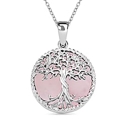 Blue Sandstone Tree of Life Pendant with Chain (Size 20)