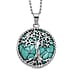 Abalone Shell Pendant with Chain 2.00ct 2.000 Ct.