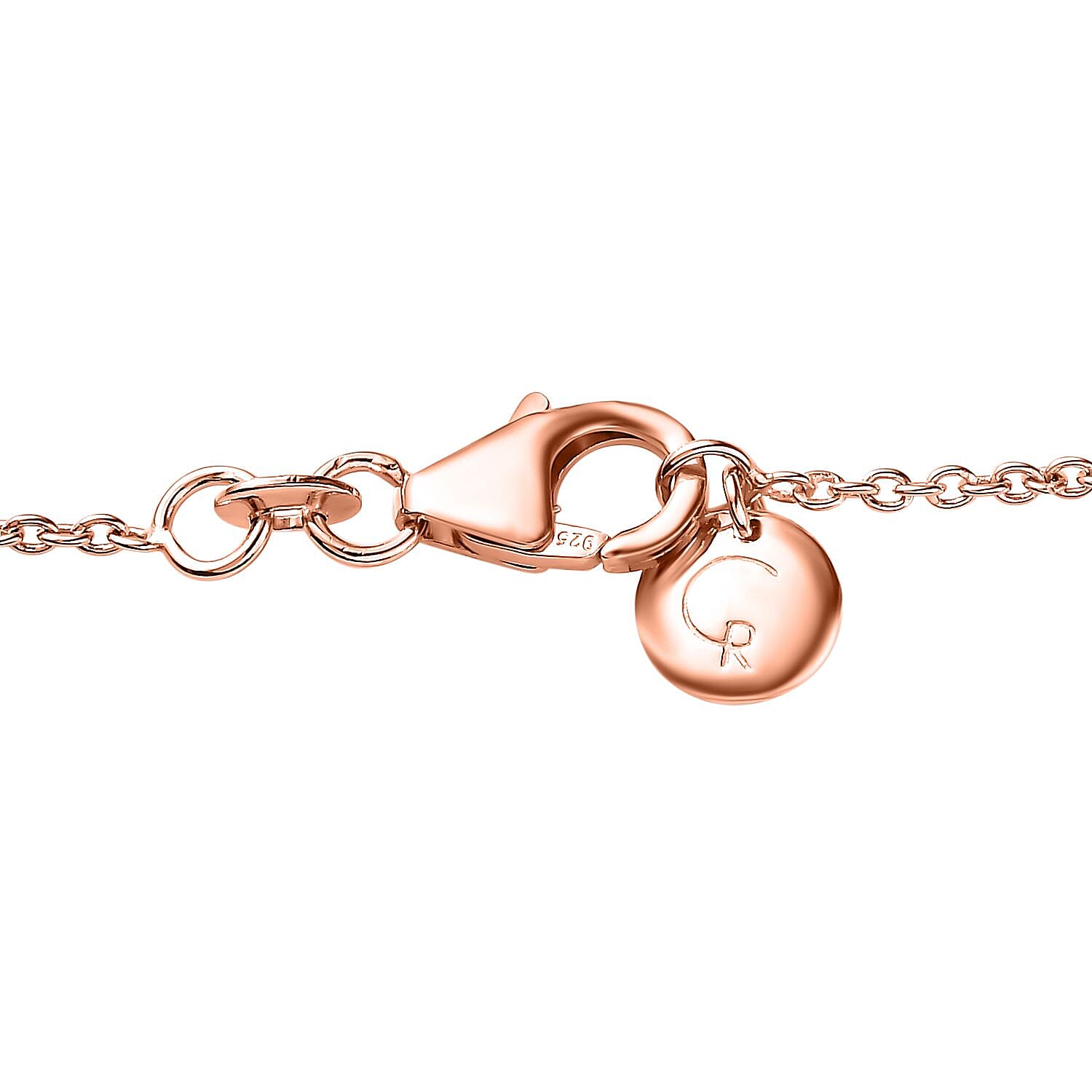 Rachel Galley - African Amethyst Circle Pendant with Cable Chain CL30 (Size 20) in 18K Vermeil Rose Gold Plated Sterling Silver Rachel Galley - African Amethyst Circle Pendant with Cable Chain CL30 (Size 20) in 18K Vermeil Rose Gold Plated Sterling Silver