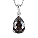 Vintage Rose Finest Austrian Crystal Platinum Overlay Sterling Silver Solitaire Pendant with Chain (Size 20).