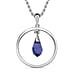 Golden Shadow Finest Crystal Pendant with Chain (Size 20) in Platinum Overlay Sterling Silver  2.050  Ct.