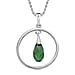 Golden Shadow Finest Crystal Pendant with Chain (Size 20) in Platinum Overlay Sterling Silver  2.050  Ct.