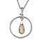 Erinite Finest Crystal Pendant with Chain (Size 20) in Platinum Overlay Sterling Silver  2.050  Ct.