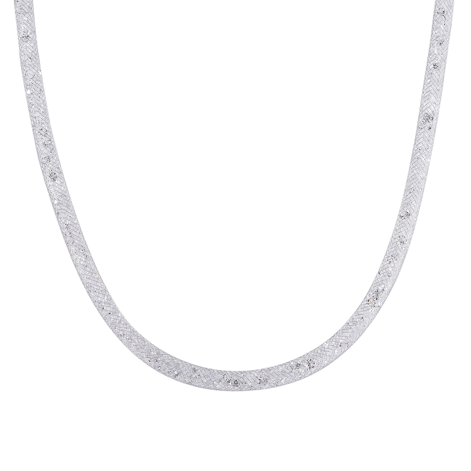 Designer Closeout- Star Light Collection White Austrian Crystal Necklace (Size 20) and Bracelet (Size 8)