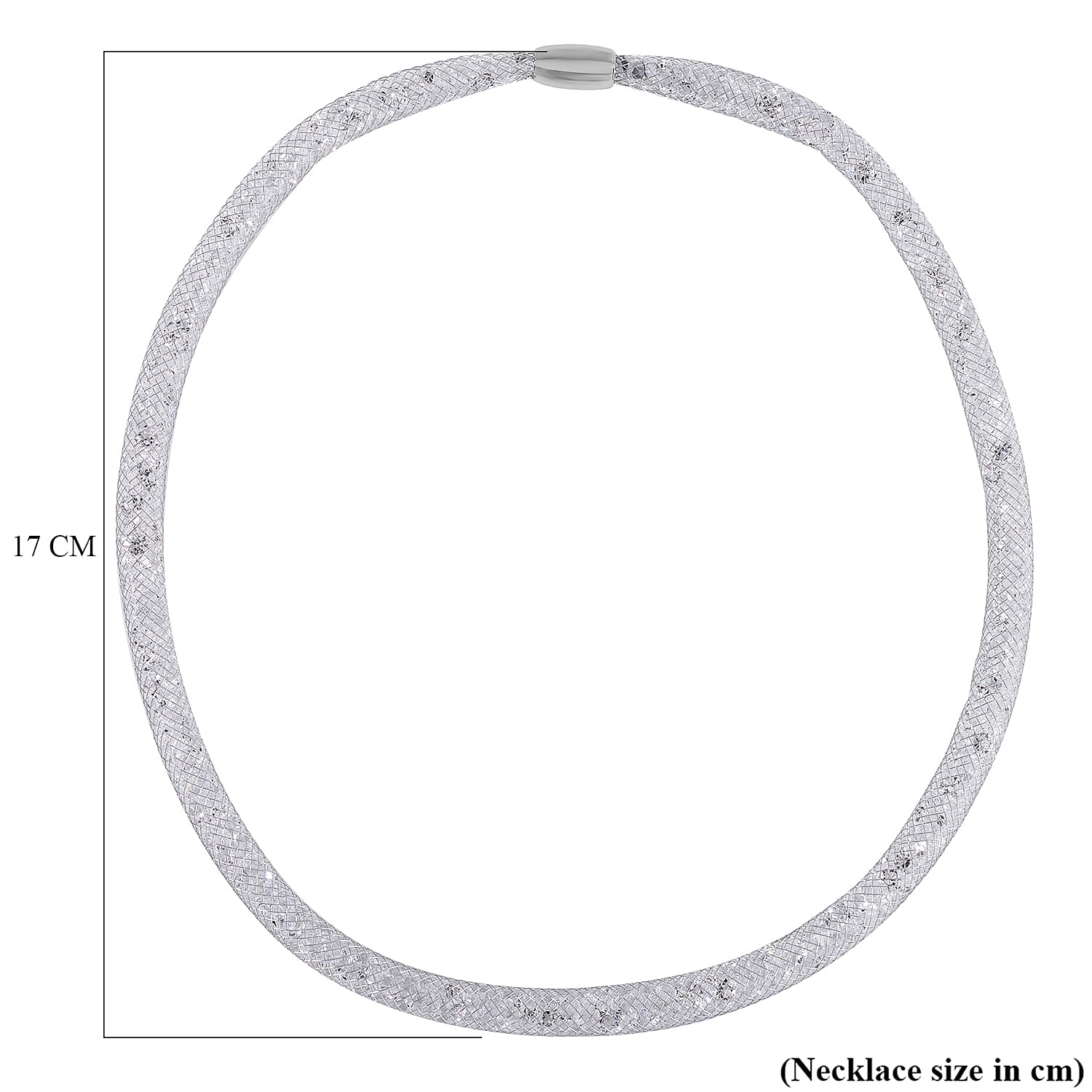 Designer Closeout- Star Light Collection White Austrian Crystal Necklace (Size 20) and Bracelet (Size 8)