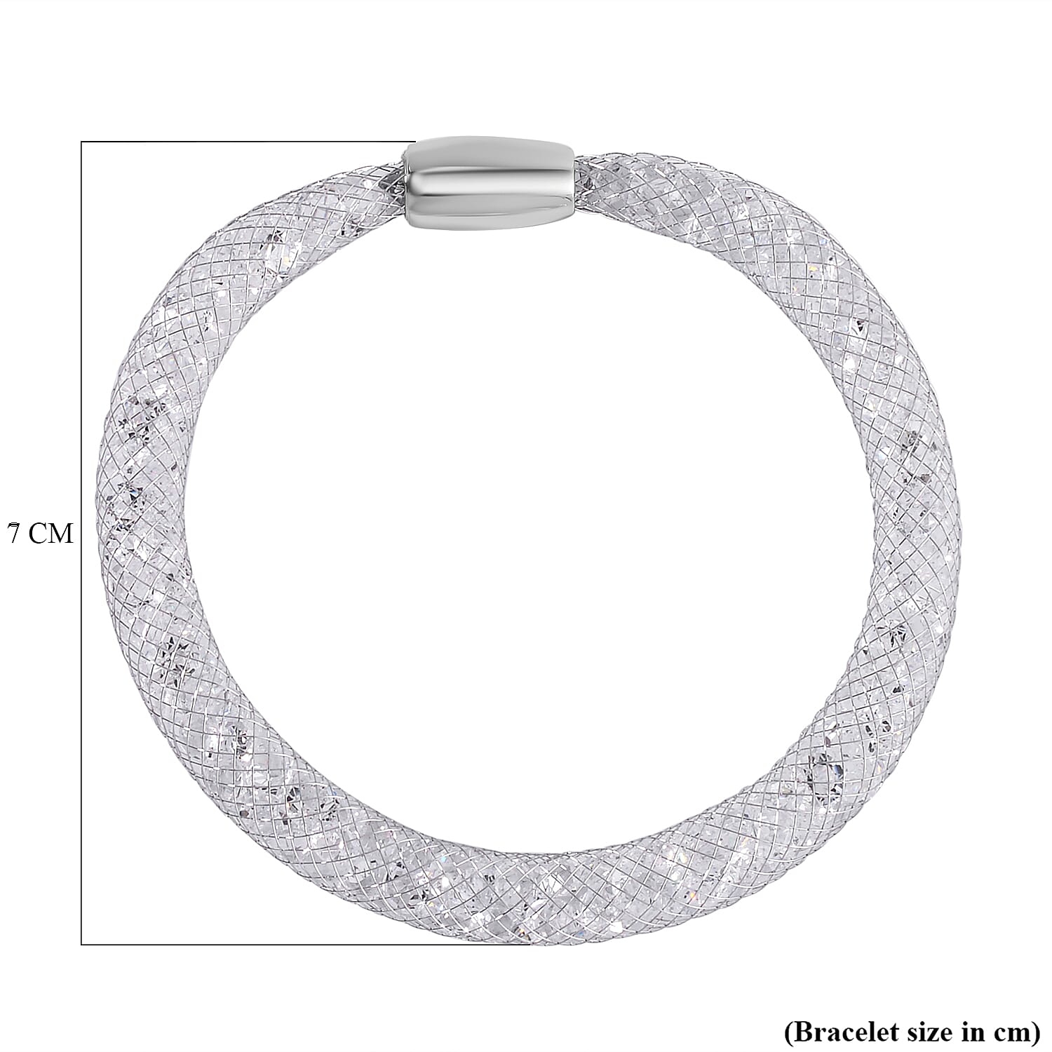 Designer Closeout- Star Light Collection White Austrian Crystal Necklace (Size 20) and Bracelet (Size 8)