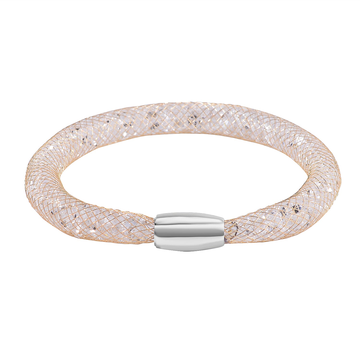 Designer Closeout- Star Light Collection White Austrian Crystal Necklace (Size 20) and Bracelet (Size 8)