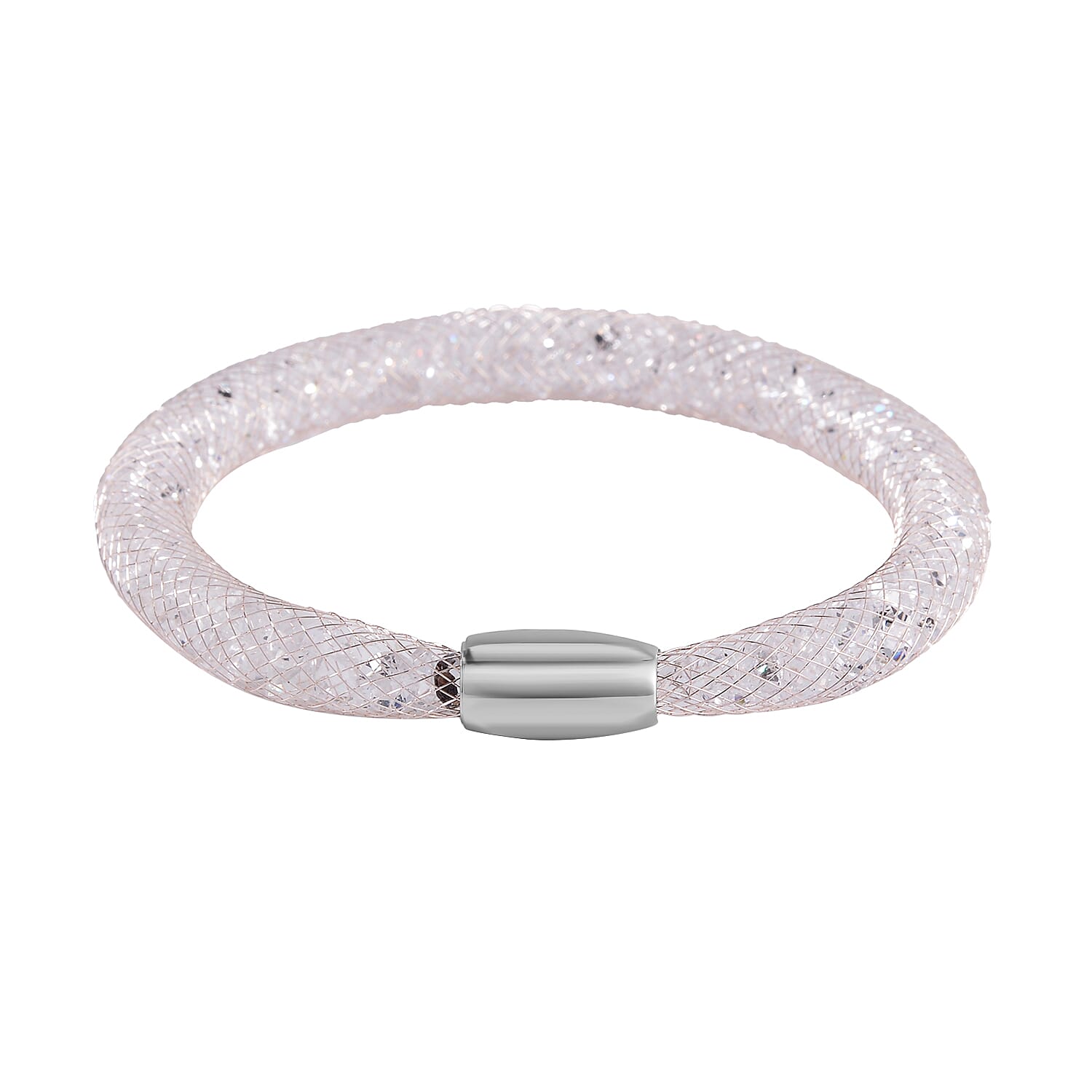 Designer Closeout- Star Light Collection White Austrian Crystal Necklace (Size 20) and Bracelet (Size 8)