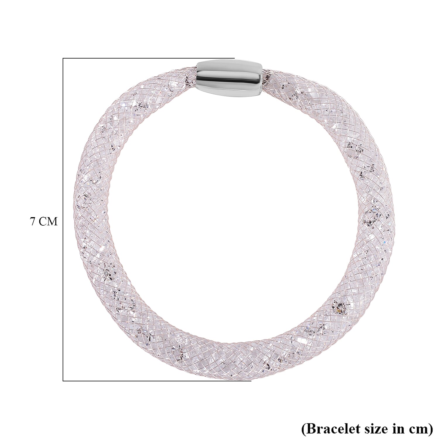 Designer Closeout- Star Light Collection White Austrian Crystal Necklace (Size 20) and Bracelet (Size 8)