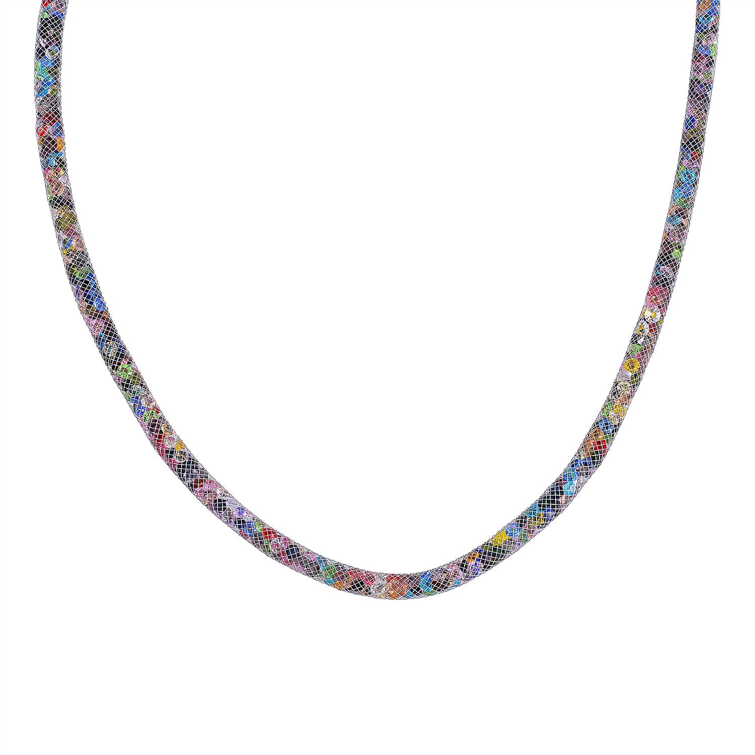 Designer Closeout- Star Light Collection Rainbow Austrian Crystal Necklace (Size 20) and Bracelet (Size 8)